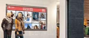 social media content through digital signages social media content through digital signages